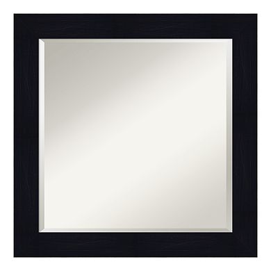 Amanti Art Shiplap Navy Wood Wall Mirror