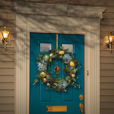 National Tree Company Artificial Easter Eggs & Hydrangeas Wreath