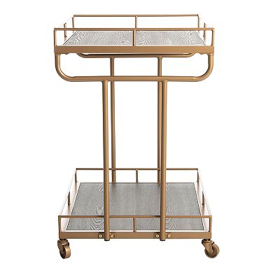 Safavieh Dawson 2-Tier Rectangle Bar Cart