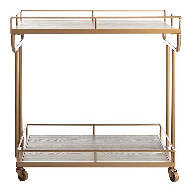 Safavieh Dawson 2-Tier Rectangle Bar Cart