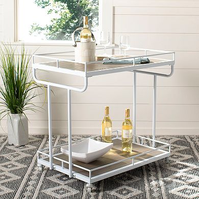 Safavieh Dawson 2-Tier Rectangle Bar Cart