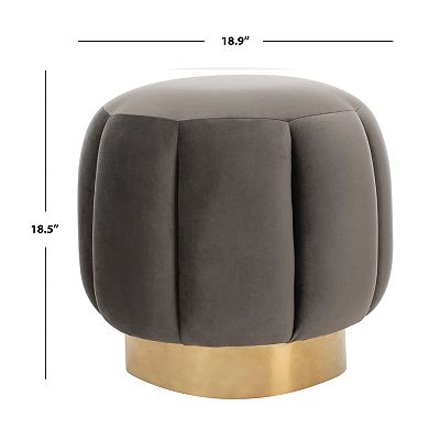 Safavieh Maxine Channel Tufted Ottoman