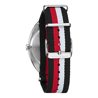 Caravelle by Bulova Men's Black & Red Strap Watch - 43B168