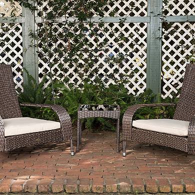 Patio Sense Coconino Wicker Chat Set