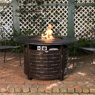 Fire Sense Armstrong Round Aluminum LPG Fire Pit