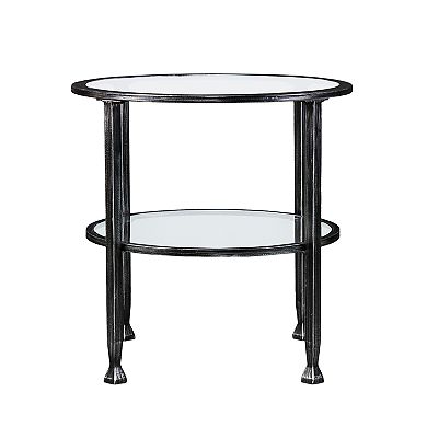 Jahora MetalGlass Round End Table