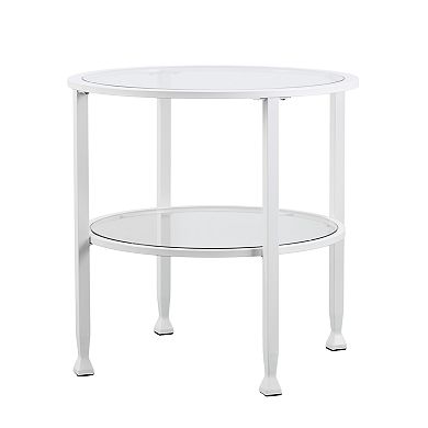 Jahora MetalGlass Round End Table