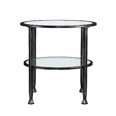 Jahora MetalGlass Round End Table