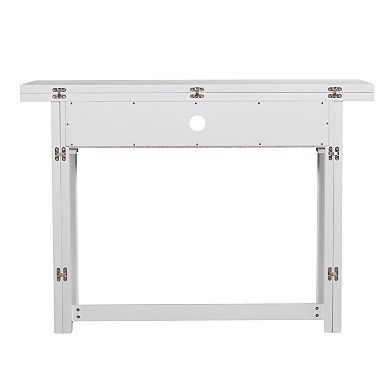 Southern Enterprises Kylie Convertible Console to Dining Table