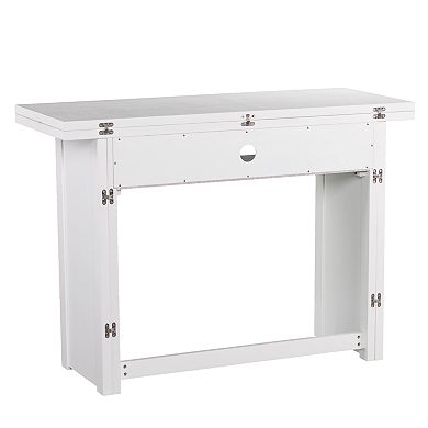 Southern Enterprises Kylie Convertible Console to Dining Table
