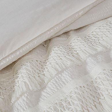 Madison Park Joelie 3-Piece Cotton Seersucker Comforter Set