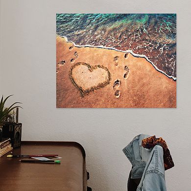 Toes in the Sand Wall Art - Wood Block Mount