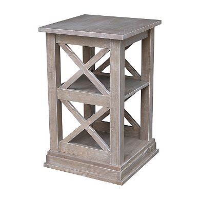 International Concepts Hampton X-Frame End Table