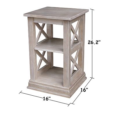 International Concepts Hampton X-Frame End Table