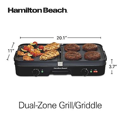 Hamilton Beach 3-in-1 Grill & Griddle Combo