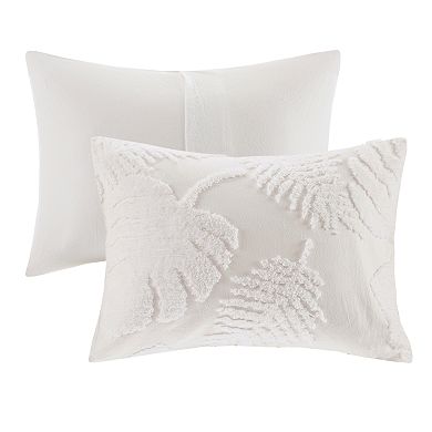 Madison Park Osanna 3-Piece Tufted Cotton Chenille Palm Comforter Set