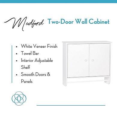 RiverRidge Home Medford Two Door White Wall Cabinet