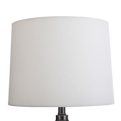 Steel Table Lamp with Outlet