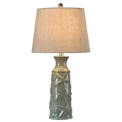 Ceramic Blue Bay Table Lamp