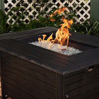 Fire Sense Longmont Rectangle Propane Fire Pit Table