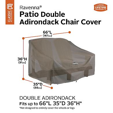 Classic Accessories Ravenna Double Adirondack Chair Cover