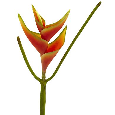 nearly natural 14 In. Mini Heliconia Artificial Flower (Set of 6)