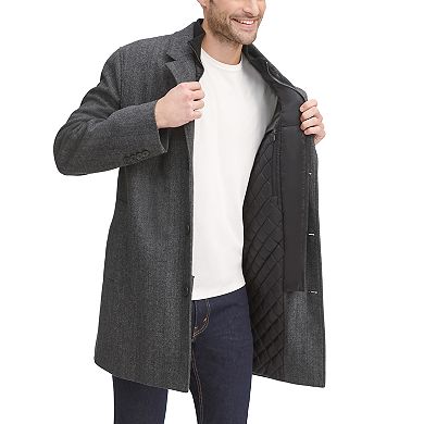 Men's Dockers® Midweight Wool-Blend Topcoat with Quilted Bib