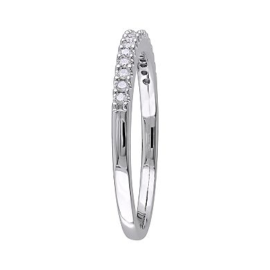 Stella Grace Sterling Silver 1/8 ct. Diamond Ring