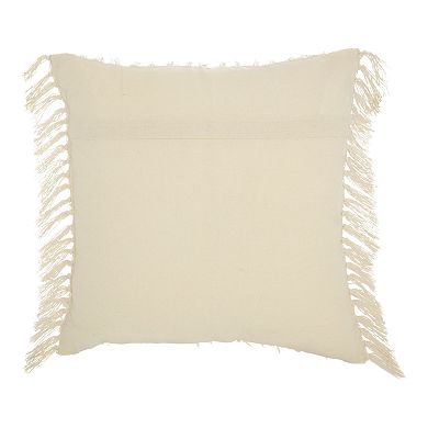 Mina Victory Life Styles Fringe Texture Throw Pillow