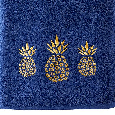 Saturday Knight, Ltd. Gilded Pineapple Bath Towel