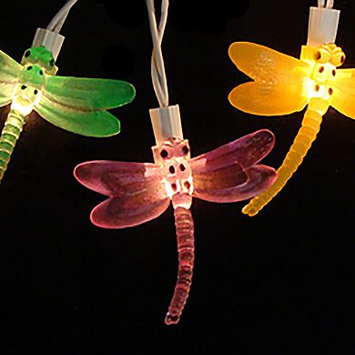 10-Light Dragonfly Garden String Lights