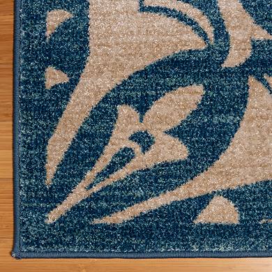 Avenue 33 Bravo Waite Blue Area Rug