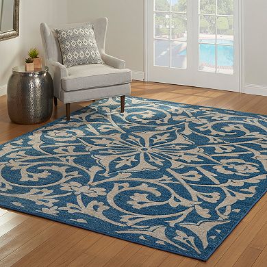 Avenue 33 Bravo Waite Blue Area Rug