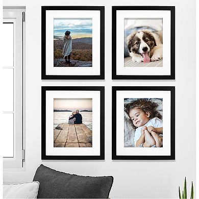 Malden Black Matted Frame 4-pc. Set