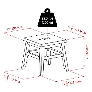 Winsome Kaya 2-Piece Conductor Stool Set