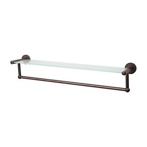 Neu Home Glass Shelf Towel Rack - Bronze