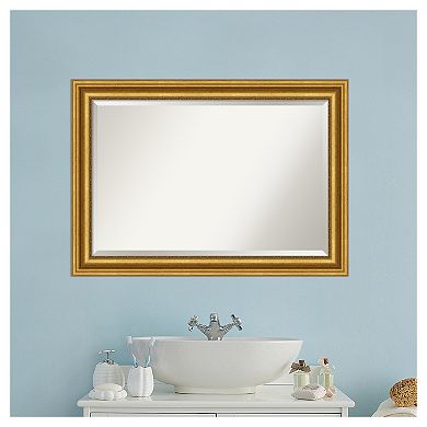 Amanti Art Parlor Gold Bathroom Vanity Wall Mirror