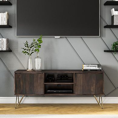 Simpli Home Hunter Industrial Contemporary TV Media Stand