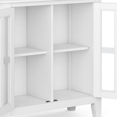 Simpli Home Artisan Contemporary Low Storage Cabinet