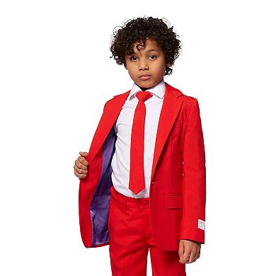 Boys 2-8 OppoSuits Red Devil Solid Suit