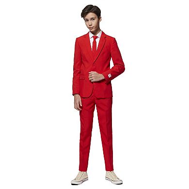 Boys 10-16 OppoSuits Red Devil Solid Suit