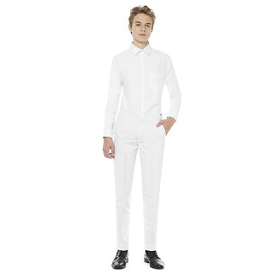 Boys 10-16 OppoSuits White Knight Solid Suit