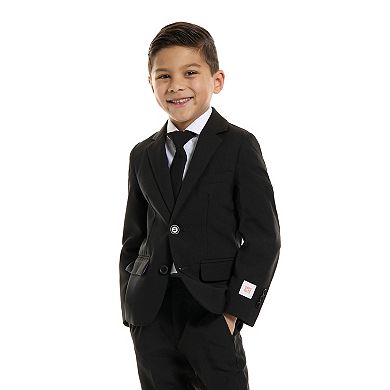 Boys 2-8 OppoSuits Black Knight Solid Suit