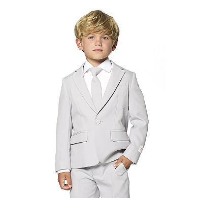 Boys 2-8 OppoSuits Groovy Grey Solid Suit