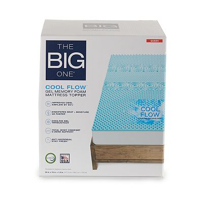 The Big One® Cool Flow Gel Memory Foam Mattress Topper