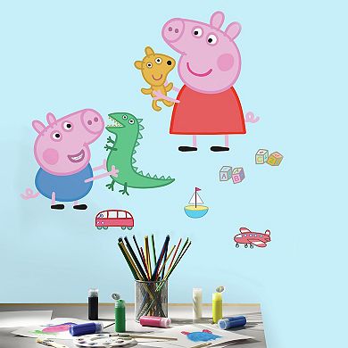 RoomMates Peppa Pig and George Playtime Wall Decal