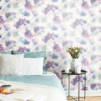 RoomMates Impressionist Floral Peel & Stick Wallpaper