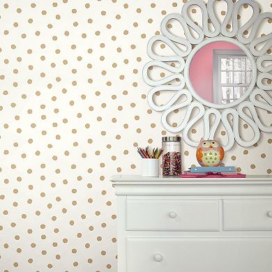 RoomMates Dot Peel & Stick Wallpaper