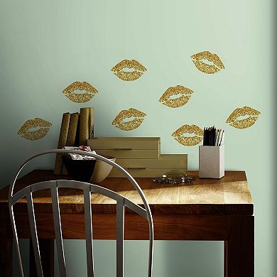RoomMates Lip Glitter Wall Decals