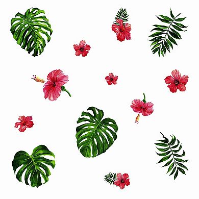 RoomMates Tropical Hibiscus Flower Wall Decal